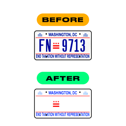 number plate reflective film