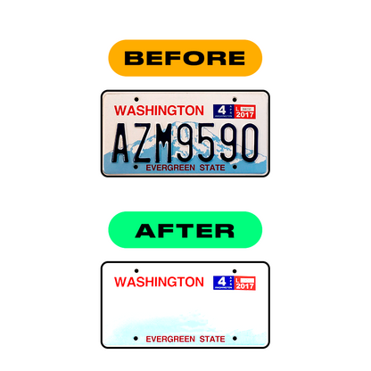 anti radar number plate stickers