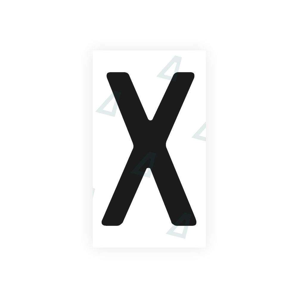 Nanofilm Ecoslick™ for argentina license plates - Symbol "X"