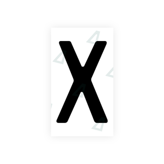Nanofilm Ecoslick™ für deutsche Nummernschilder - Symbol "X"