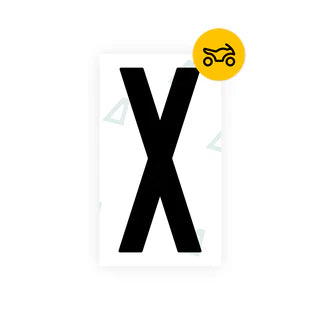 Nanofilm Ecoslick™ for US (South Dakota) Moto license plates - Symbol "X"