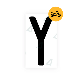 Alite Nanofilm for Switzerland Moto license plates - Symbol "Y"