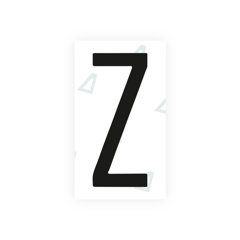 Nanofilm Ecoslick™ for mexican license plates - Symbol "Z"