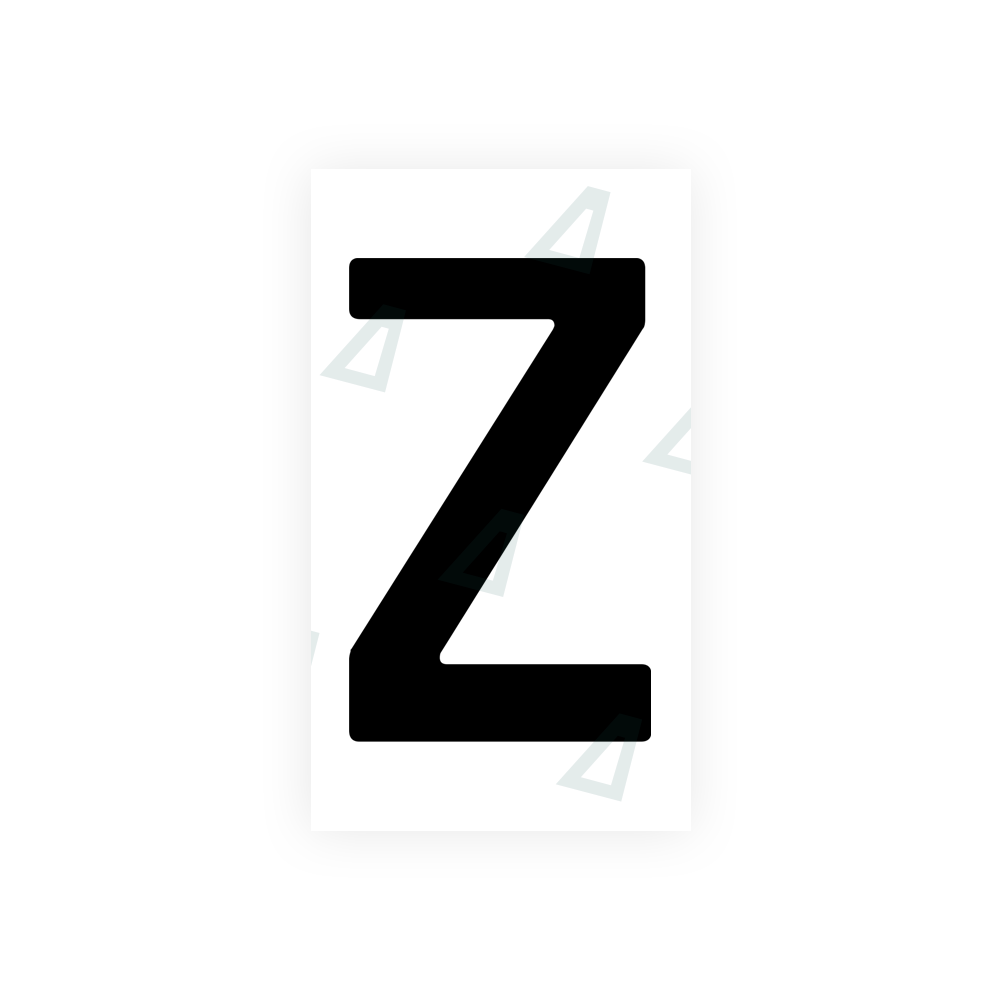 Nanofilm Ecoslick™ for moldova number plates - Symbol "Z"