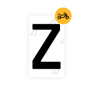 Alite Nanofilm for Cyprus moto license plates - Symbol "Z" - Alite