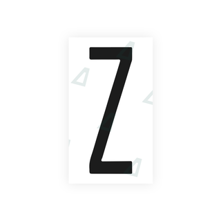 Nanofilm Ecoslick™ for US (New York 2001) license plates - Symbol "Z"