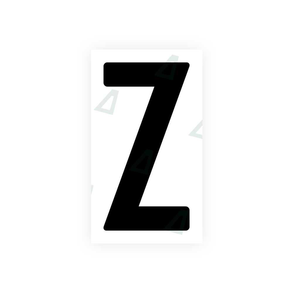 Nanofilm Ecoslick™ for Indian license plates - Symbol "Z"