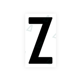 Nanofilm Ecoslick™ for Indian license plates - Symbol "Z"