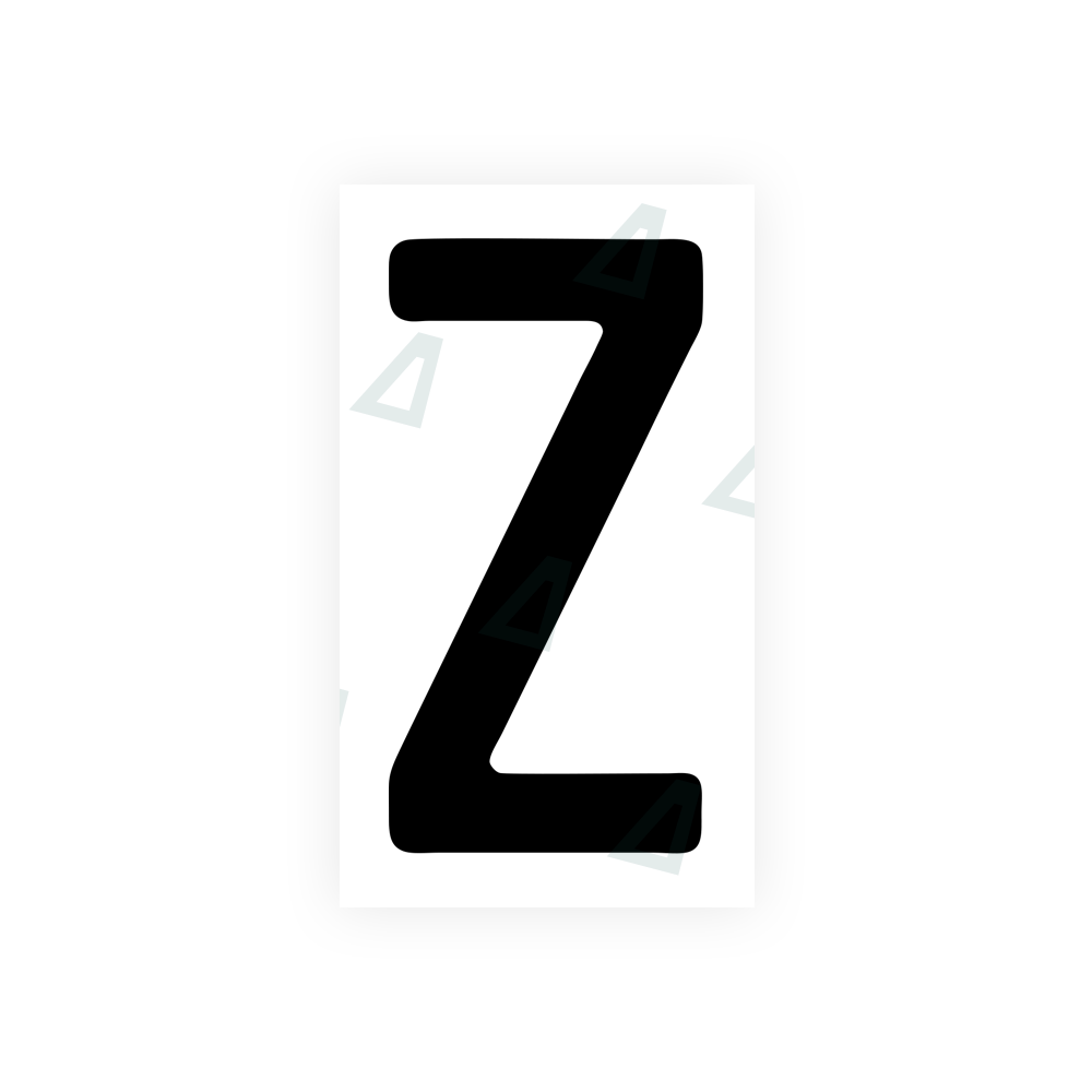 Nanofilm Ecoslick™ for swiss license plates - Symbol "Z"