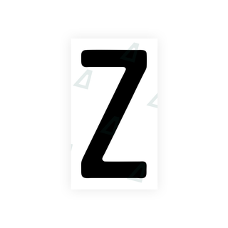 Nanofilm Ecoslick™ for swiss license plates - Symbol "Z"