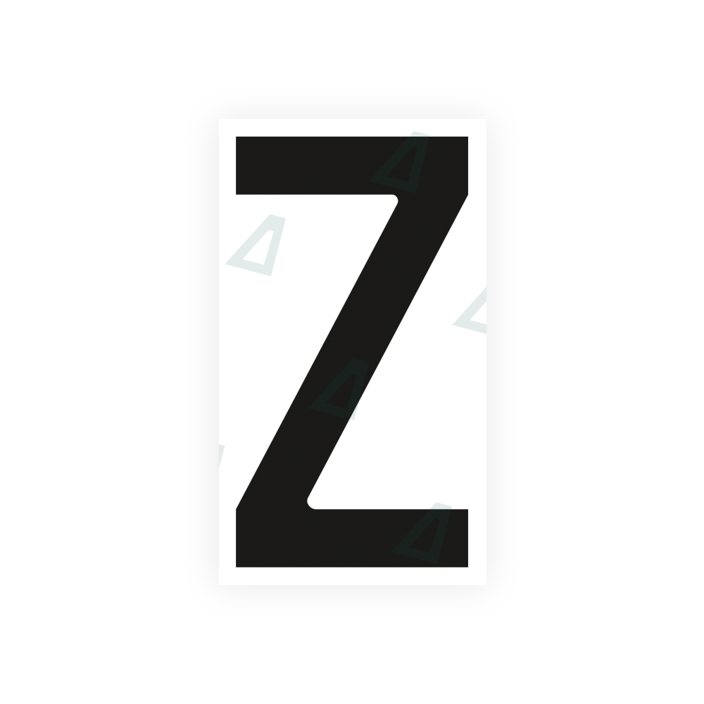 Nanofilm Ecoslick™ for french license plates - Symbol "Z"