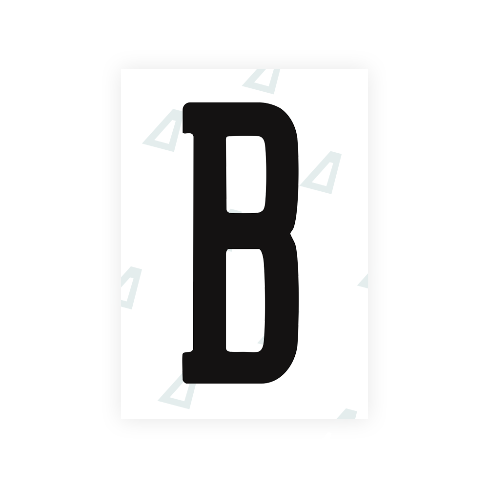 Nanofilm Ecoslick™ for US (Arizona 2008) license plates - Symbol "B"