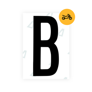 Alite Nanofilm for US (Georgia 2012 - Round) Moto license plates - Symbol "B"