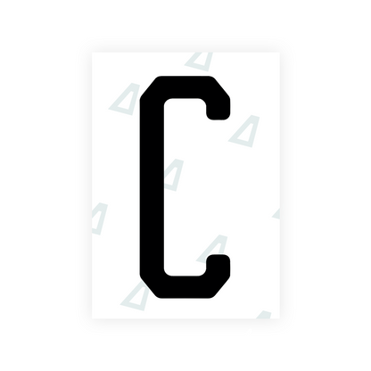 Nanofilm Ecoslick™ for US (Florida 2019) license plates - Symbol "C"