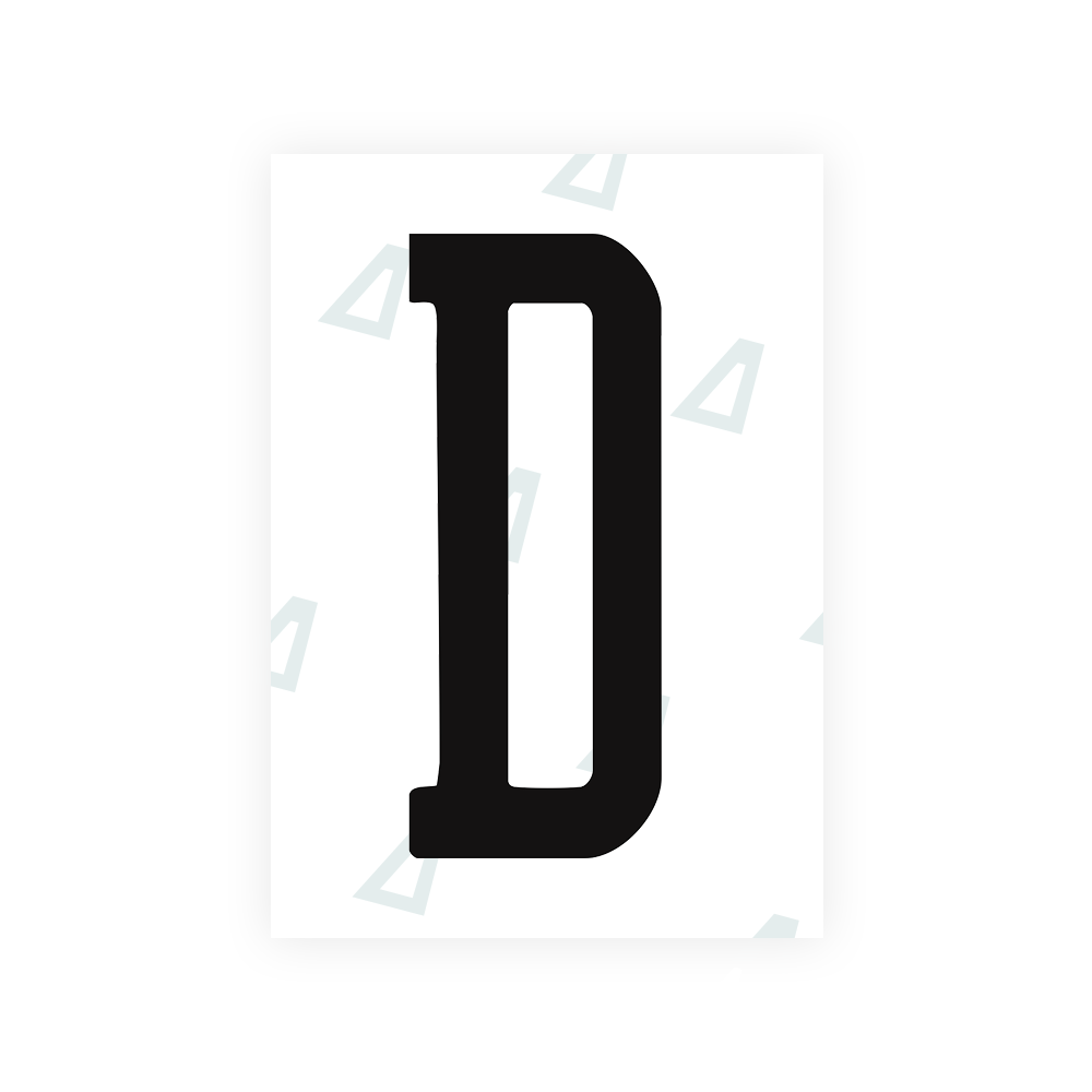 Nanofilm Ecoslick™ for US (Arizona 2008) license plates - Symbol "D"