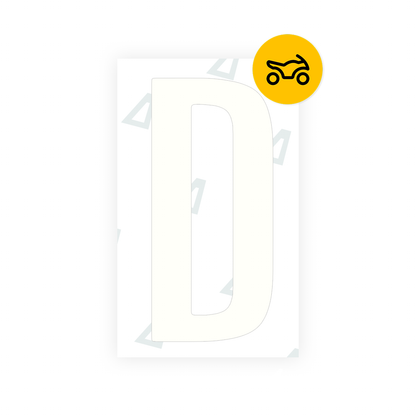 Nanofilm Ecoslick™ for US (Texas) Moto license plates - Symbol "D"