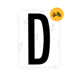 Alite Nanofilm for US (Georgia 2012 - Round) Moto license plates - Symbol "D"