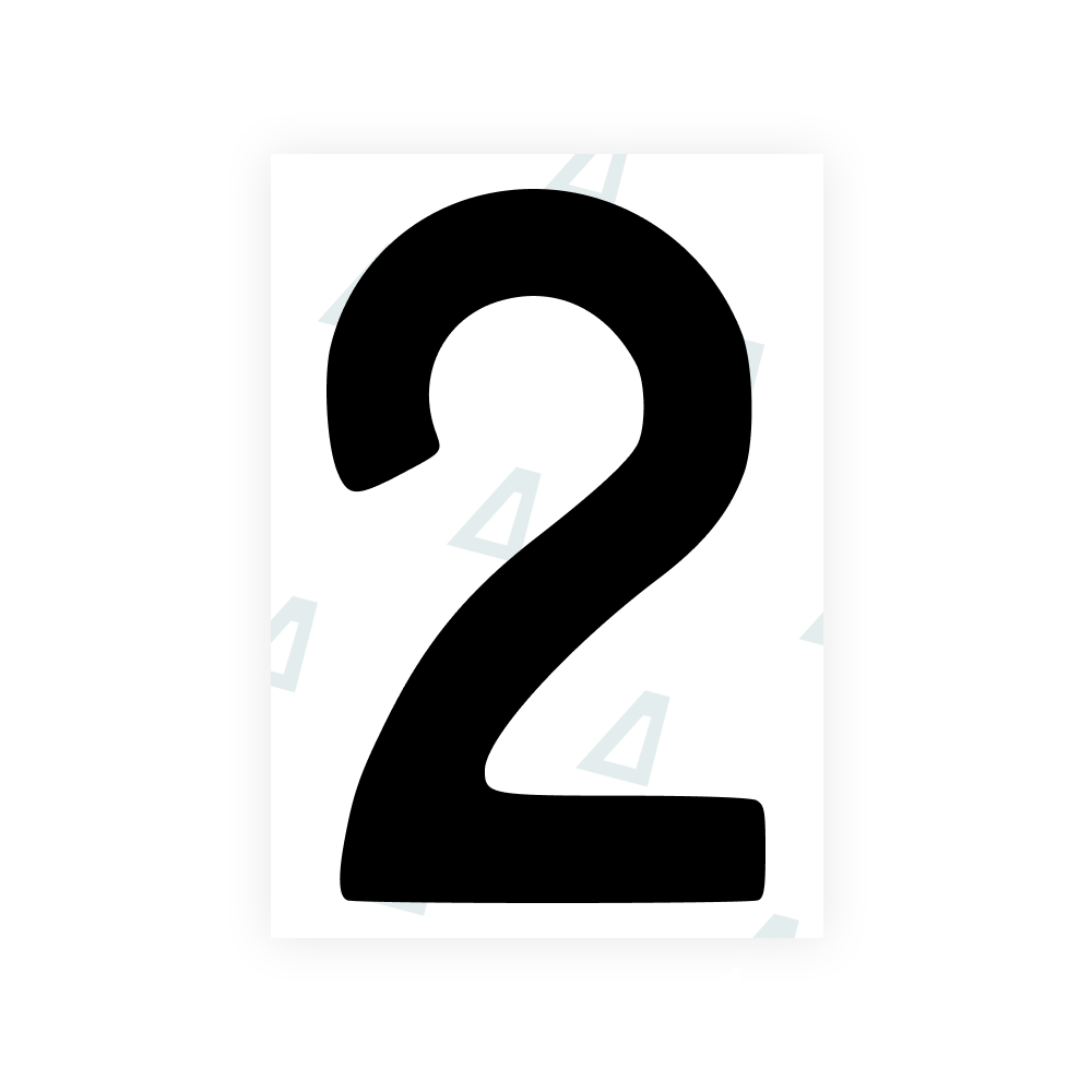 Alite Nanofilm for Finland license plates - Symbol "2" - Alite
