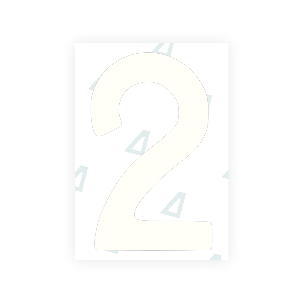 Alite Nanofilm for Finland license plates - Symbol "2" - Alite
