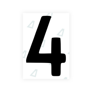 Alite Nanofilm for Finland license plates - Symbol "4" - Alite