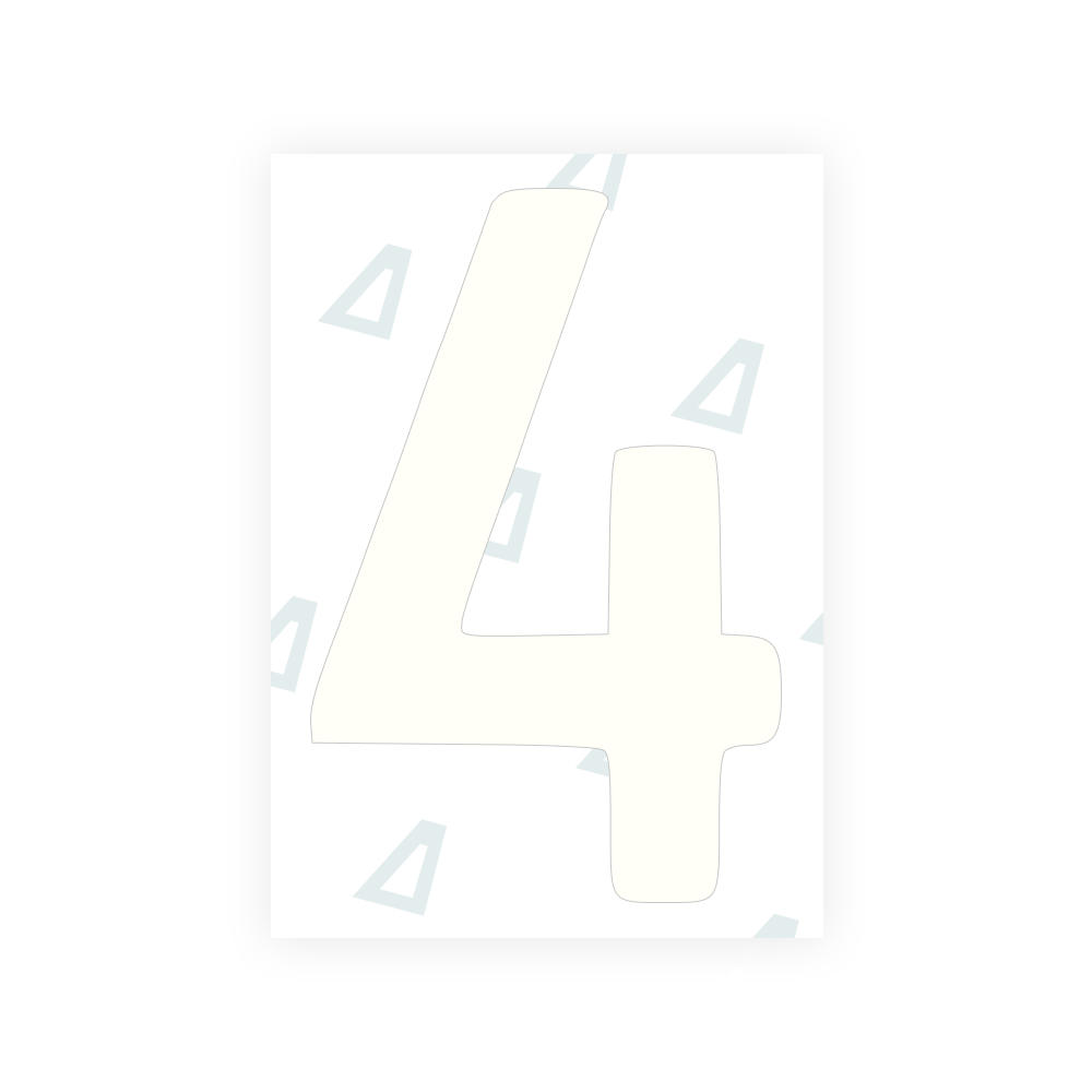Alite Nanofilm for Finland license plates - Symbol "4" - Alite
