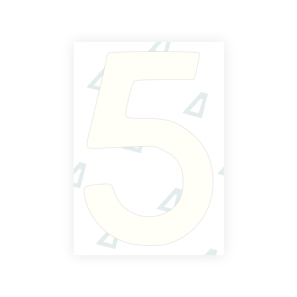 Alite Nanofilm for Finland license plates - Symbol "5" - Alite