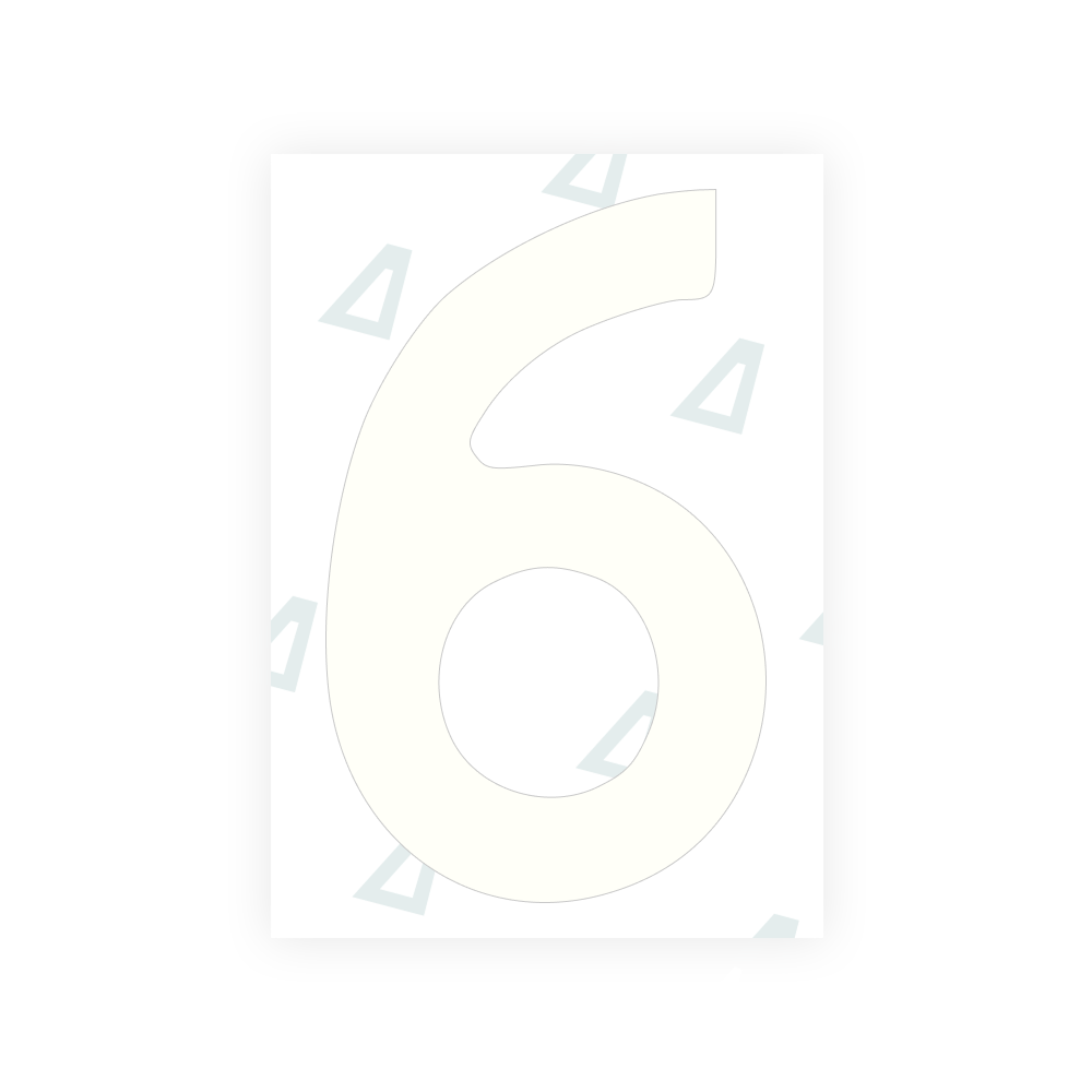 Alite Nanofilm for Finland license plates - Symbol "6" - Alite