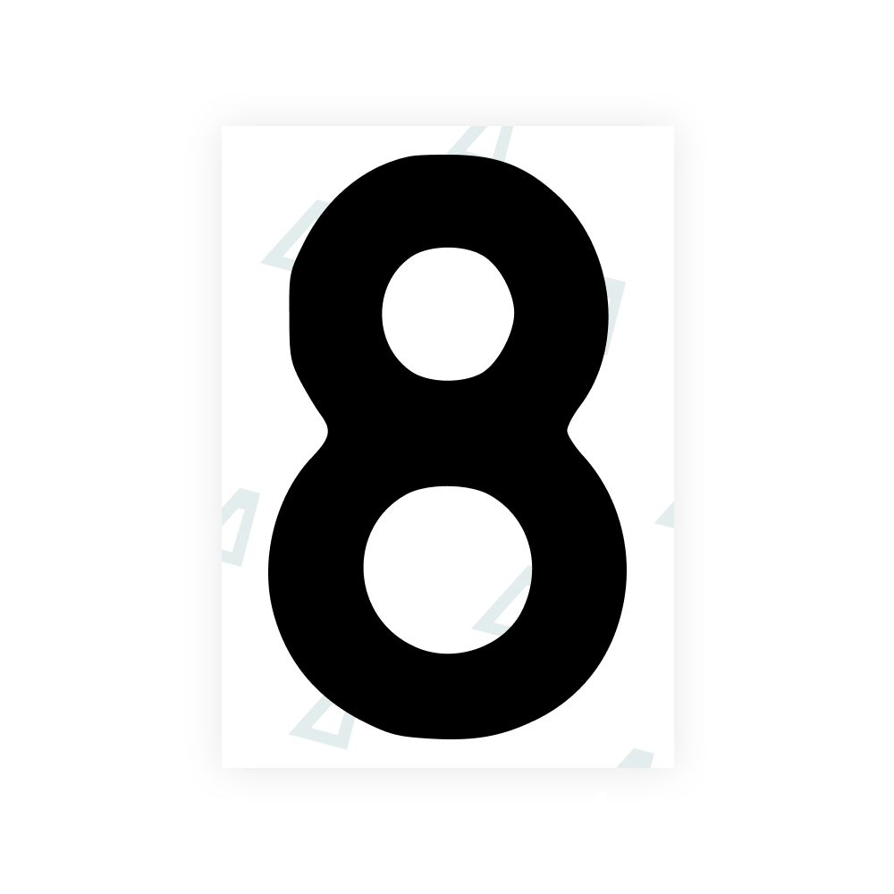 Alite Nanofilm for Finland license plates - Symbol "8" - Alite