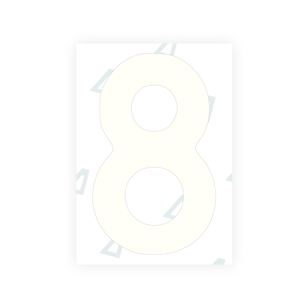 Alite Nanofilm for Finland license plates - Symbol "8" - Alite