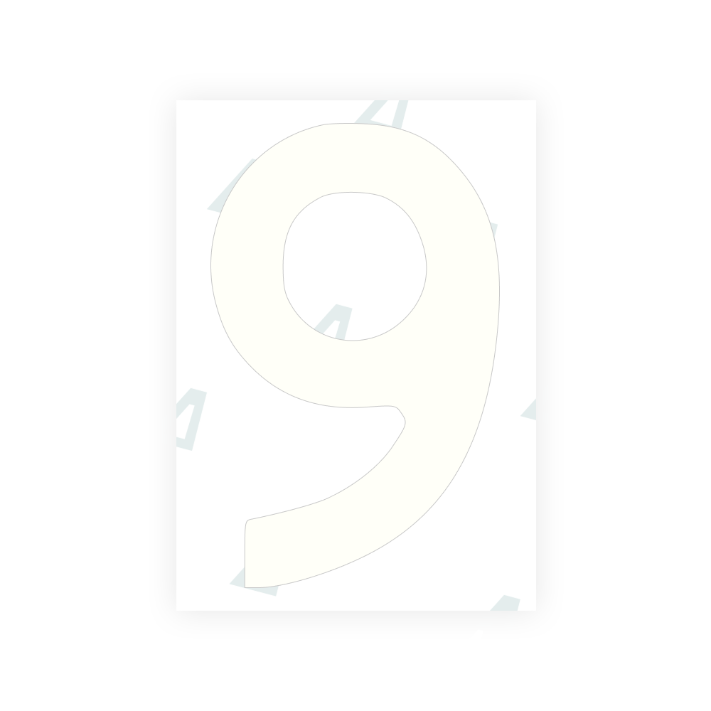 Alite Nanofilm for Finland license plates - Symbol "9"