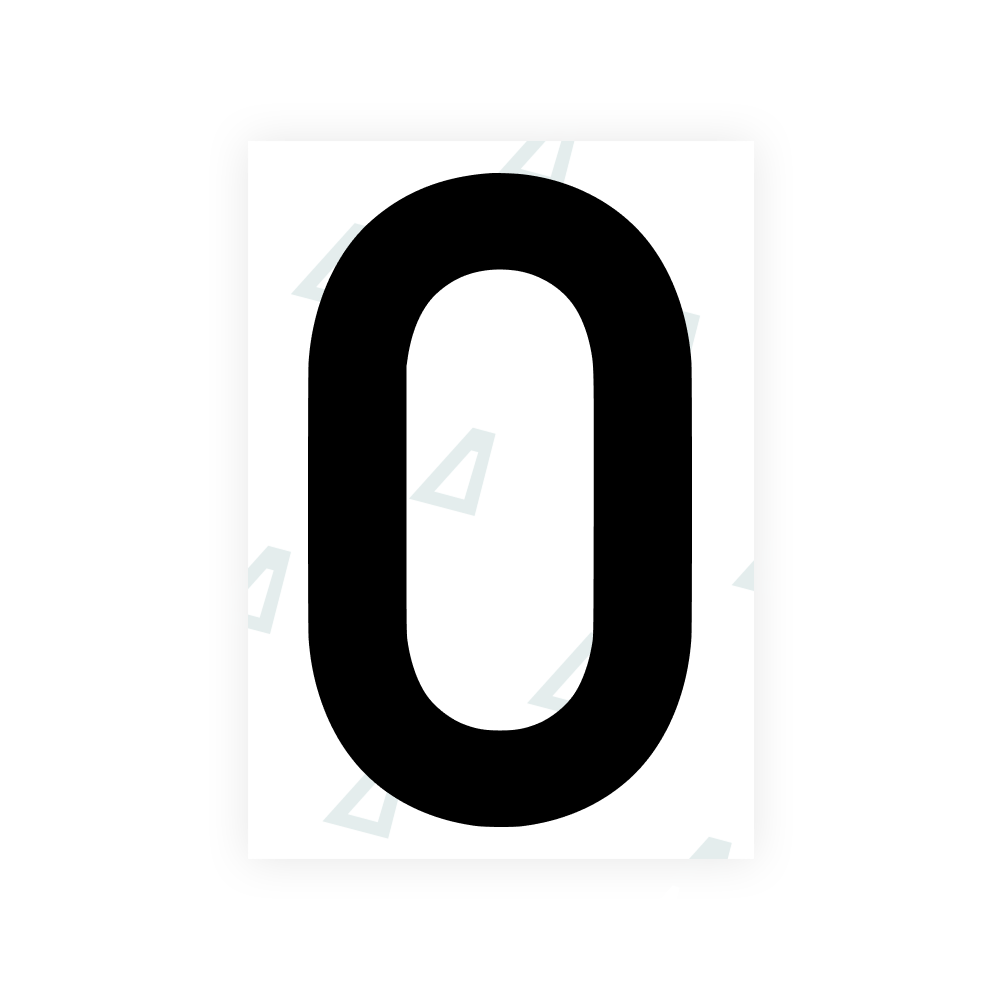 Alite Nanofilm for Finland license plates - Symbol "0" - Alite