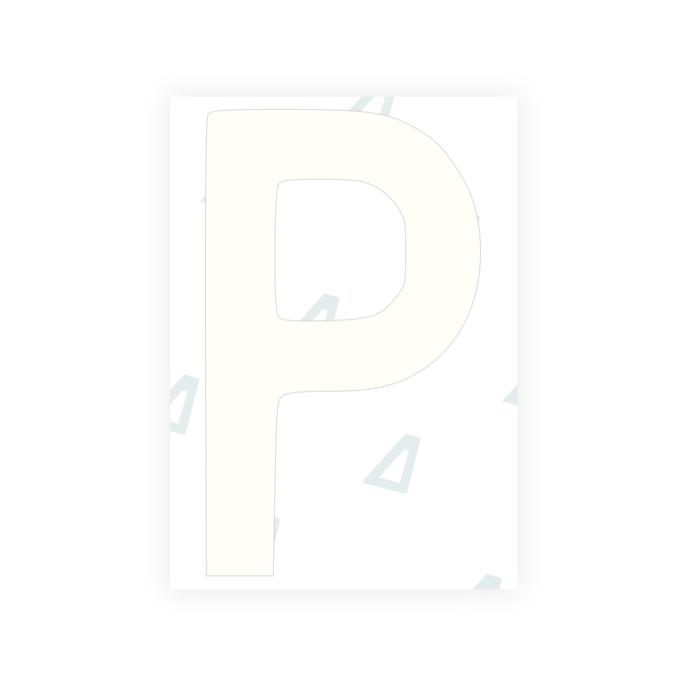 Alite Nanofilm for Finland license plates - Symbol "P" - Alite
