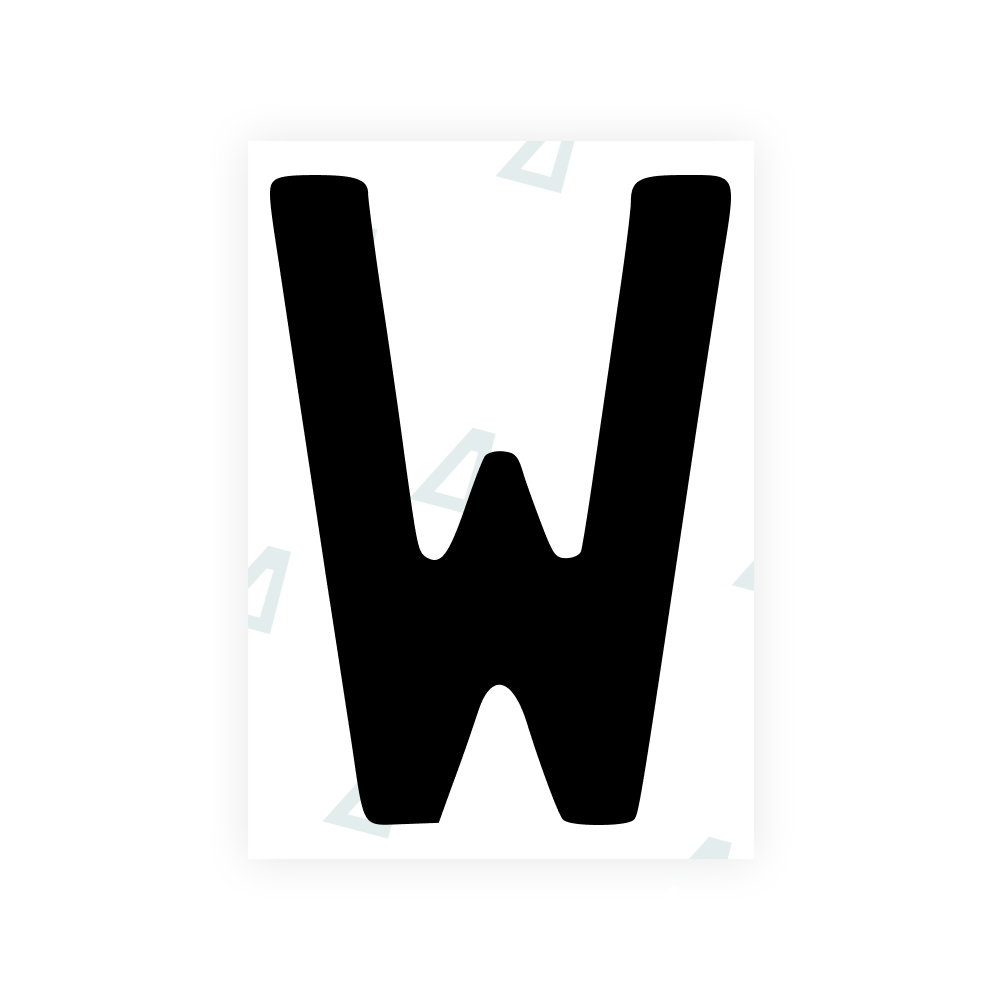 Alite Nanofilm for Finland license plates - Symbol "W" - Alite