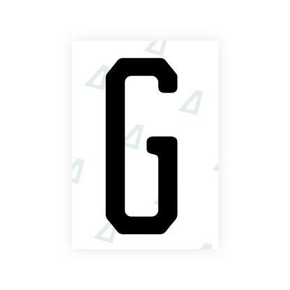 Nanofilm Ecoslick™ for US (Florida 2019) license plates - Symbol "G"