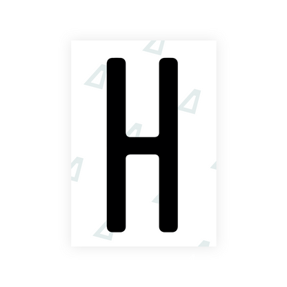 Nanofilm Ecoslick™ for US (Florida 2019) license plates - Symbol "H"