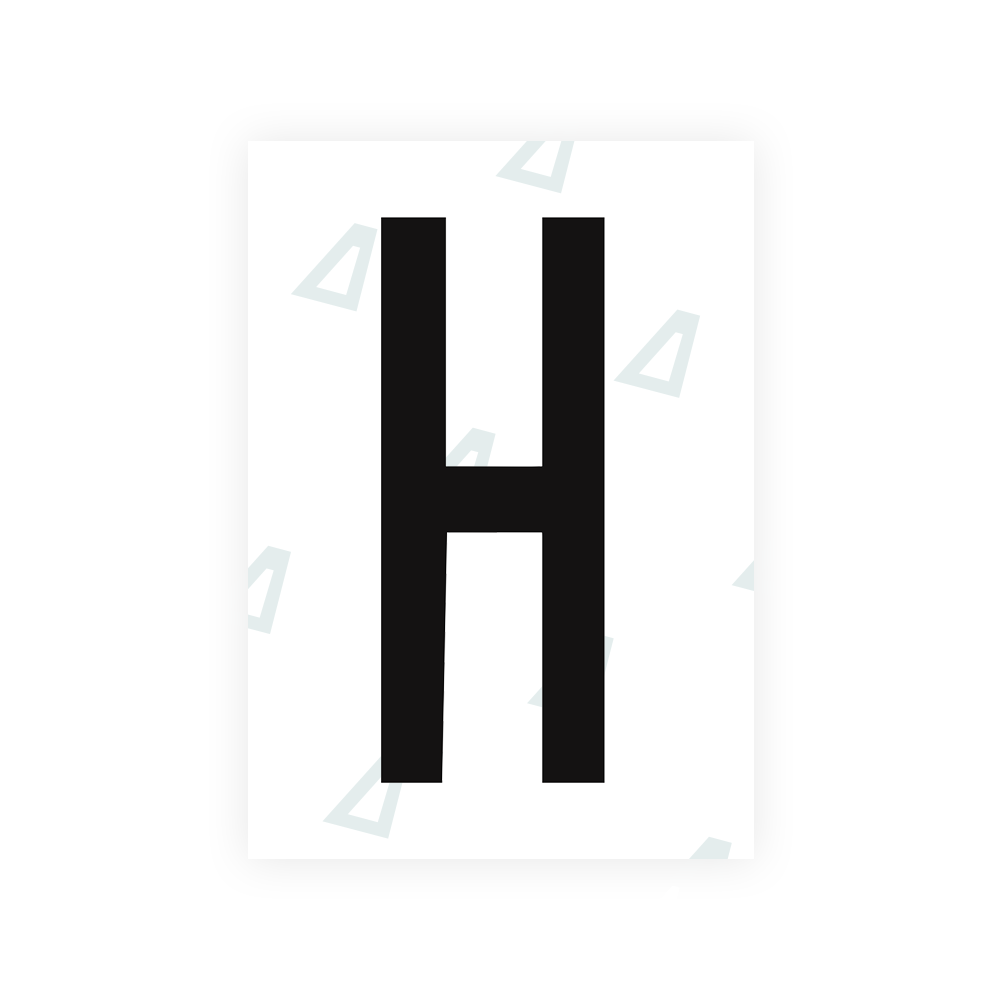 Nanofilm Ecoslick™ for US (Arizona 2008) license plates - Symbol "H"