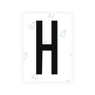 Nanofilm Ecoslick™ for US (Arizona 2008) license plates - Symbol "H"