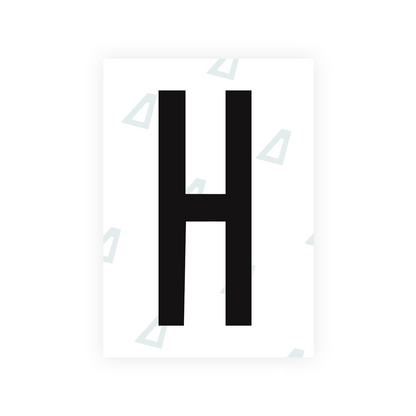 Nanofilm Ecoslick™ for US (Arizona 2008) license plates - Symbol "H"