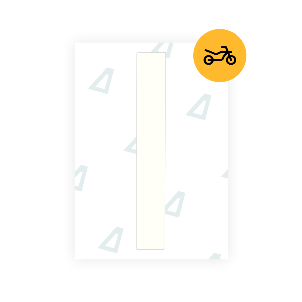 Alite Nanofilm for US (Georgia 2012 - Round) Moto license plates - Symbol "I"