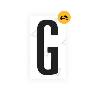 Nanofilm Ecoslick™ for US (Iowa) Moto license plates - Symbol "G"