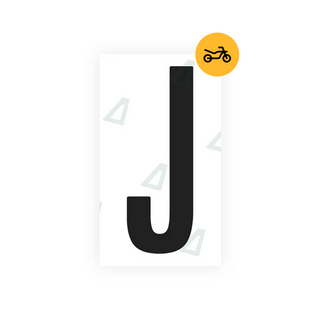 Nanofilm Ecoslick™ for US (Iowa) Moto license plates - Symbol "J"