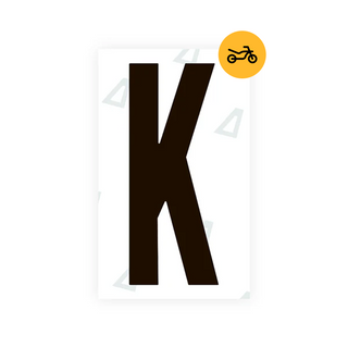 Nanofilm Ecoslick™ for US (Iowa) Moto license plates - Symbol "K"
