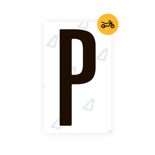 Nanofilm Ecoslick™ for US (Iowa) Moto license plates - Symbol "P"