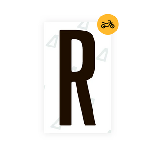 Nanofilm Ecoslick™ for US (Iowa) Moto license plates - Symbol "R"