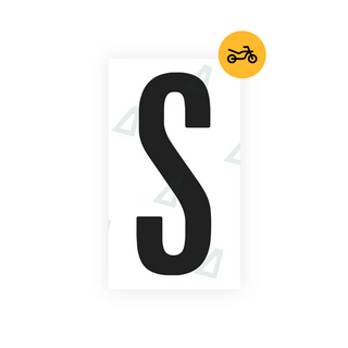 Nanofilm Ecoslick™ for US (Iowa) Moto license plates - Symbol "S"