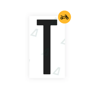 Nanofilm Ecoslick™ for US (Iowa) Moto license plates - Symbol "T"