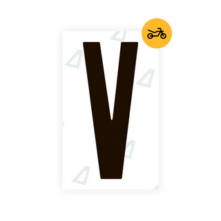 Nanofilm Ecoslick™ for US (Iowa) Moto license plates - Symbol "V"