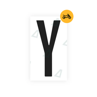 Nanofilm Ecoslick™ for US (Iowa) Moto license plates - Symbol "Y"