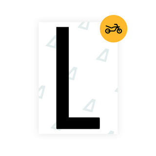 Alite Nanofilm for US (Georgia 2012 - Round) Moto license plates - Symbol "L"
