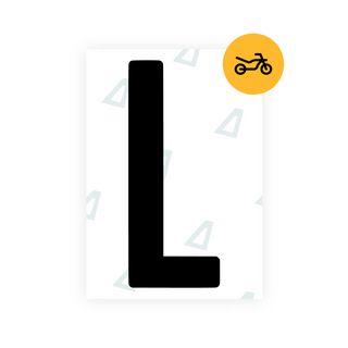 Alite Nanofilm for US (Georgia 2012 - Square) Moto license plates - Symbol "L" - Alite